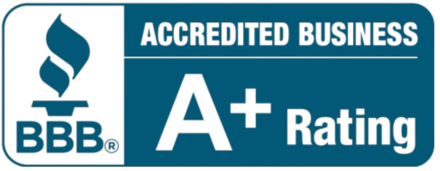 BBB Accredited Business, A+ rating