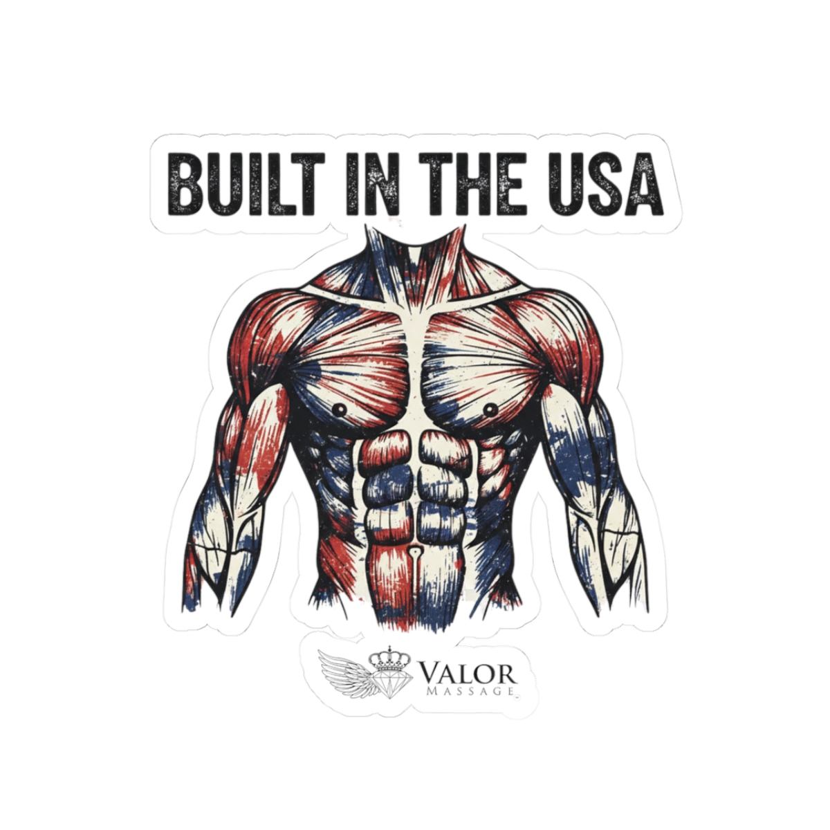 Built In The USA Sticker